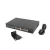 Šakotuvas LANBERG RSFE-16P-2C-250 jungiklis 16x 100Mb PoE+/2x Combo Gigabit 250W nevaldomas