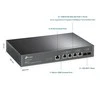 Šakotuvas TP-Link 4-PORT 10G MANAGED POE SWITCH - L2+ 2-PORT 10G SFP+ 4-PORT POE++