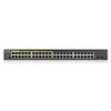 Šakotuvas ZYXEL GS1900-48HP V2, 48-PORT GBE L2 SMART SWITCH, 170 WATT RACKMOUNT (5Y WARRANTY)