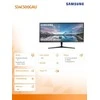 Samsung Monitorius LS34C500GAUXEN 34 "/VA/ 3440x1440 Ultra WQHD/ 21:9/ 2xHDMI/1xDP 5ms (GTG)