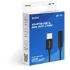 Adapteris USB Savio AK-74 USB-C - Jack 3.5mm Juodas (SAVAK-74)