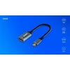Savio Adapteris USB-C (M) - HDMI (F), 4K, 60Hz, aliuminio, AK-78