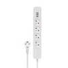 Savio LZ-124 lizdai 3xUSB-A greito įkrovimo 1.5m