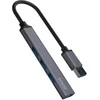 USB adapteriai – Savio AK-70 3 × USB-A 2.0, 1 × USB-A 3.1 Gen 1, 4 viename, 5 Gbps
