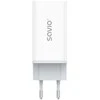 Savio Įkroviklis jungiama į tinklą 65W GaN LA-07 su kablem USB-A-USB typ C 1m, balta