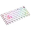 SAVIO PHENIX Baltas Belaidė mechaninė Klaviatūra, Gateron Raudona Pro, ABS