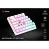 Savio Klaviatūra mechaninė belaidė PHENIX Baltas Gateron Raudona Pro, Pudding