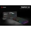 Klaviatūra - Savio Tempest X2 RGB Outemu Raudona