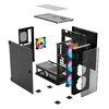 Kompiuterio korpusas Savio Raptor X1, Tempered Glass, ARGB, Black