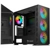 Kompiuterio korpusas Savio Raptor X1, Tempered Glass, ARGB, Black