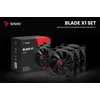 SAVIO Fan Set BLADE X1 SET 3 x 120mm 4-pin PWM juodas