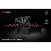 SAVIO Fan Set BLADE X1 SET 3 x 120mm 4-pin PWM juodas