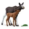 Schleich figūrėlė Laukinės gamtos briedžio ir veršelio figūrėlės