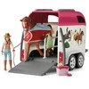 SCHLEICH HORSE CLUB Nuotykis keliaujant automobiliu su priekaba arkliams
