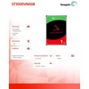 Kietasis diskas – „Seagate IronWolf“ 1 TB 256 MB 5400 RPM SATA III
