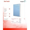 „Seagate One Touch HDD 5TB“ mėlyna
