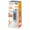 Sencor Keraminis šildytuvas SFH 8019WH Galia 1200W / 2000W, nuotolinio valdymo pultas