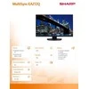 Monitorius Sharp EA272QB 27-inch TFT 2560x1440 16:9 - 6MS USB-C LAN Juodas