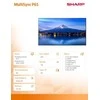 NEC „Sharp Monitorius“ didelio formato „MultiSync P656“ 65 colių UHD 700 cd/m2 monitorius, veikiantis visą parą