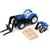 Siku Traktorius su šakėmis ir New Holland padėklais