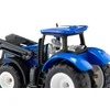 Siku Traktorius su šakėmis ir New Holland padėklais