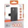 Silicon Power Bank | QD50 | 5000 mAh | USB-C | Juodas