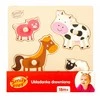 SMILY PLAY SPW83798 medinių naminių gyvūnėlių dėlionės