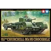 Tamiya Churchill Mk.VII Crocodile britų tankas 1/48 surinkimo rinkinys