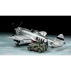 Tamiya – Republic P-47D Thunderbolt „Bubbletop“ ir 1/4 tonos 4x4 lengvųjų transporto priemonių rinkinys, 1/48, 25214