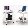 TECHLY Kompiuterio stalas Compact 600x450 su lentyna baltas