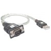 Techly IDATA USB-SER-2T kabelių sąsaja / invertavimo adapteris USB A RS232 Juoda, Metalinis