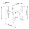 Techly ICA-LCD-2901WH televizoriaus laikiklis 94 cm (37") Balta