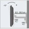Techly ICA-LCD-2901WH televizoriaus laikiklis 94 cm (37") Balta