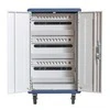 Techly I-CABINET-30DUTY portable device management cart/cabinet Baltas, Mėlyna