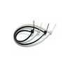 Techly 306356 užveržimo dirželiai 100 x 2.5mm, 100 vnt. juodi