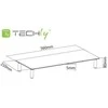 Techly ICA-MS 461 monitoriaus laikiklis arba stovas 81,3 cm (32") Laisvai stovintis Permatomas, Balta