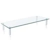 Techly ICA-MS 461 monitoriaus laikiklis arba stovas 81,3 cm (32") Laisvai stovintis Permatomas, Balta