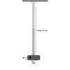 TECHLY 301597 Techly Universal projector lubinis laikiklis mount 110-197 cm 15 kg sidabrinis