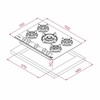 Teka GBC 75-G1 GBC BM (E5) dujinė kaitlentė