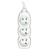TRACER TRALIS44614 Prailginimo laidas PowerCord 3m 3 lizdai baltas