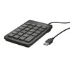 Klaviatūra Trust 22221 numeric keypad Nešiojamas kompiuteris/PC USB Juodas