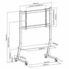 TV staliukas ART SD-22 MOBILUSIS STOVAS + LCD/LED TV MONTAVIMAS 45-90" 60 kg
