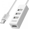UNITEK Y-2146 Hub 4x USB 2.0. mini baltas Y-2146