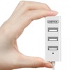 UNITEK Y-2146 Hub 4x USB 2.0. mini baltas Y-2146
