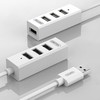 UNITEK Y-2146 Hub 4x USB 2.0. mini baltas Y-2146
