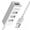 UNITEK Y-2146 Hub 4x USB 2.0. mini baltas Y-2146