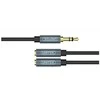 UNITEK Y-C956ABK Unitek Cable miniJack 3,5mm (M) - 2x 3,5mm (F) Y-C956ABK