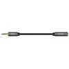 UNITEK Y-C932ABK Unitek Cable mini lizdas 3,5 mm (M) - 3,5 mm (F) Y-C932ABK