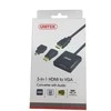 UNITEK Y-6355 Unitek Adapteris mini/mikro HDMI prie VGA + garso, Y-6355