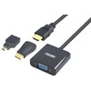 UNITEK Y-6355 Unitek Adapteris mini/mikro HDMI prie VGA + garso, Y-6355